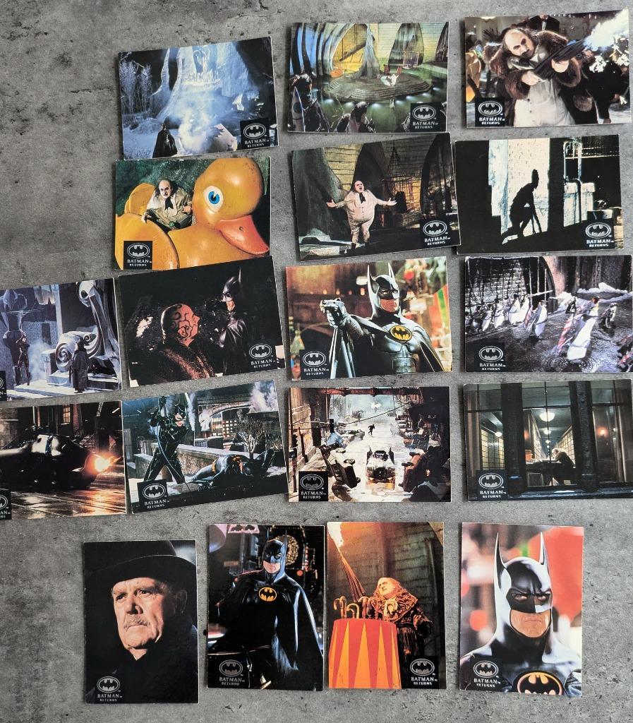 BATMAN  RETURNS Topps kaarten 18x jaren 80, Verzenden, Zo goed als nieuw