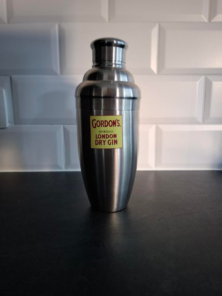Shaker à cocktail Gordon's London DryGin Vintage, Enlèvement ou Envoi, Utilisé, Ustensile