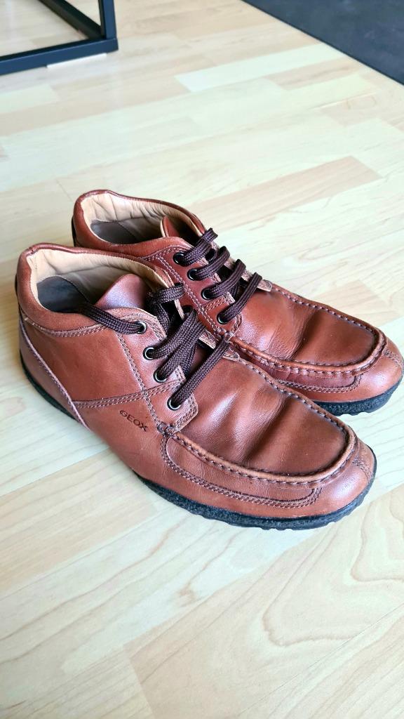 Geox Leren Schoenen Maat 42, Ophalen, Bruin, Wandelschoenen, Geox
