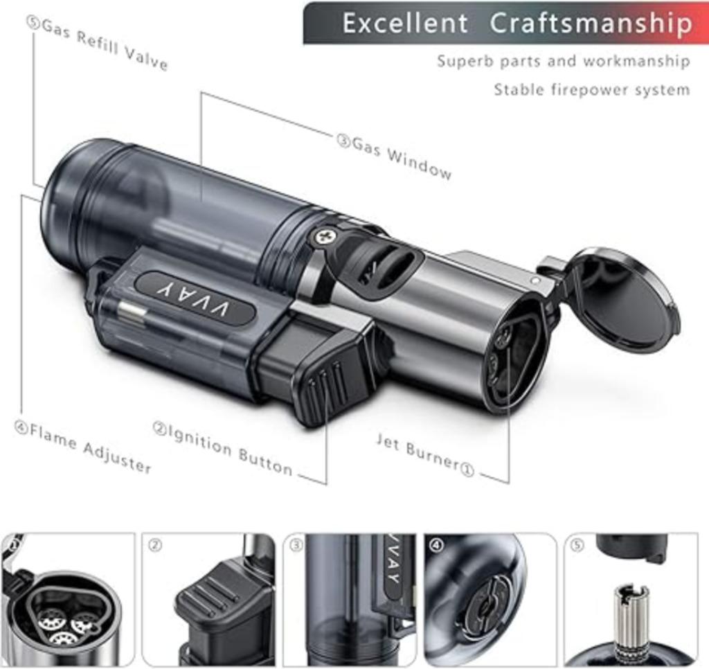 Briquet rechargeable VVAY Tempete LIVRAISON GRATUITE, Envoi, Neuf, Briquet