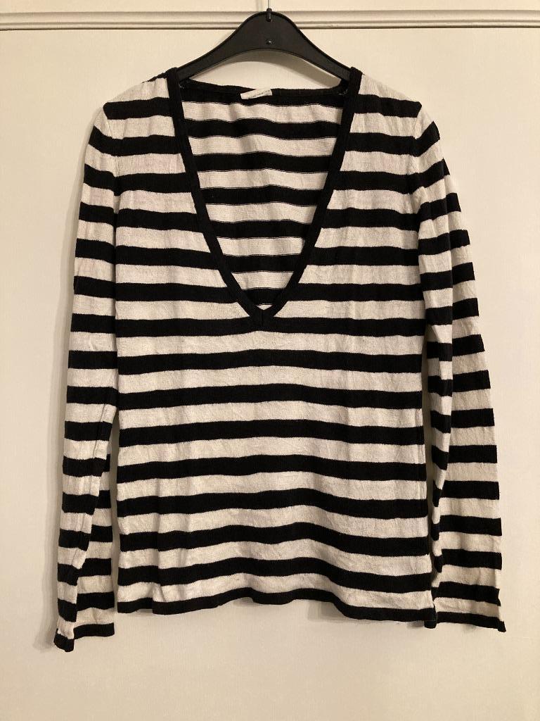 Wit-zwart gestreepte trui - Street One - maat 36, Enlèvement ou Envoi, Taille 36 (S), Street One, Porté