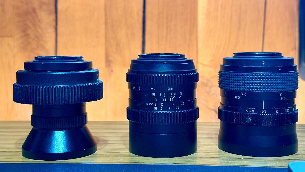 NIEUWE PRIJS - SLR Magic Cine lenzenset - MFT - 12/25/50mm, Audio, Tv en Foto, Ophalen of Verzenden, Gebruikt, Overige typen