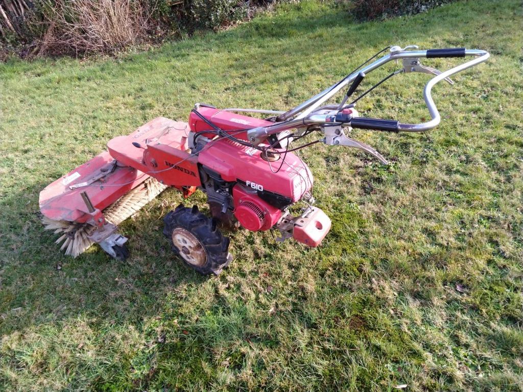 Honda F610 frees / tractor met aanbouwveger, Honda, Enlèvement, Utilisé, Essence