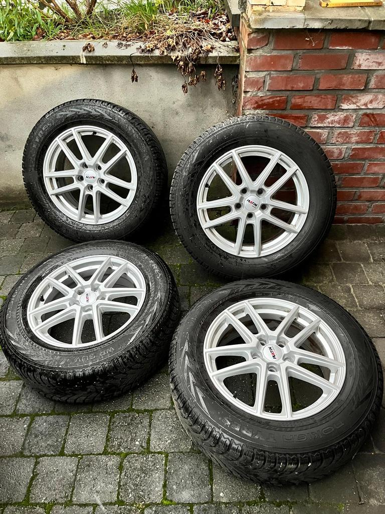 4 Winterbanden met velgen voor SUV, Auto-onderdelen, Banden en Velgen, Ophalen, Gebruikt, Banden en Velgen, 17 inch