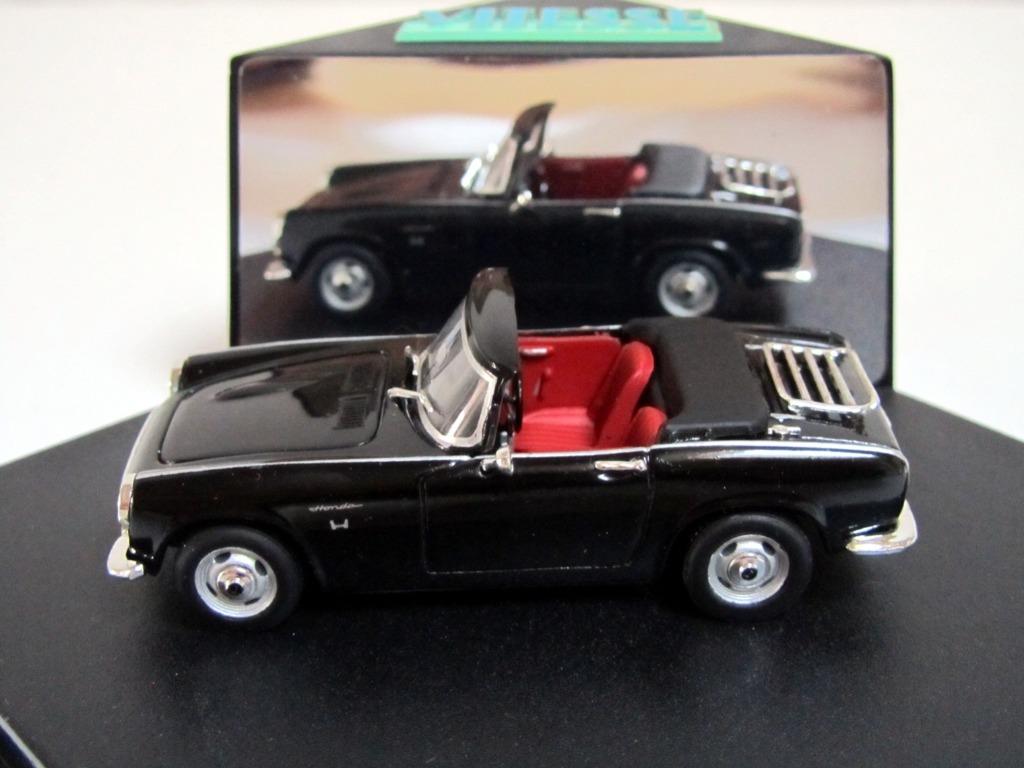 Honda S800 1966 Open Cabriolet, noir Vitesse 086C (1:43), Enlèvement ou Envoi, Neuf, Voiture, Autres marques