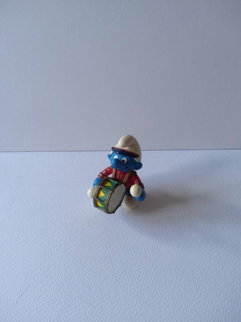 Smurfenfanfare met grote trommel, Verzamelen, Ophalen of Verzenden, Gebruikt, Poppetje, Figuurtje of Knuffel