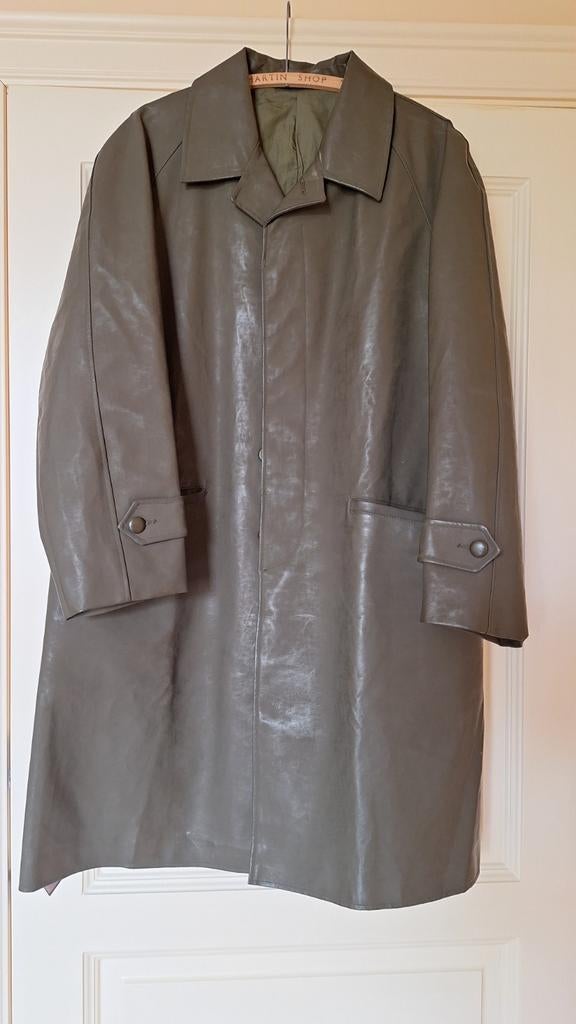 Lange, groene legerjas, Enlèvement ou Envoi, Porté, Taille 48/50 (M)