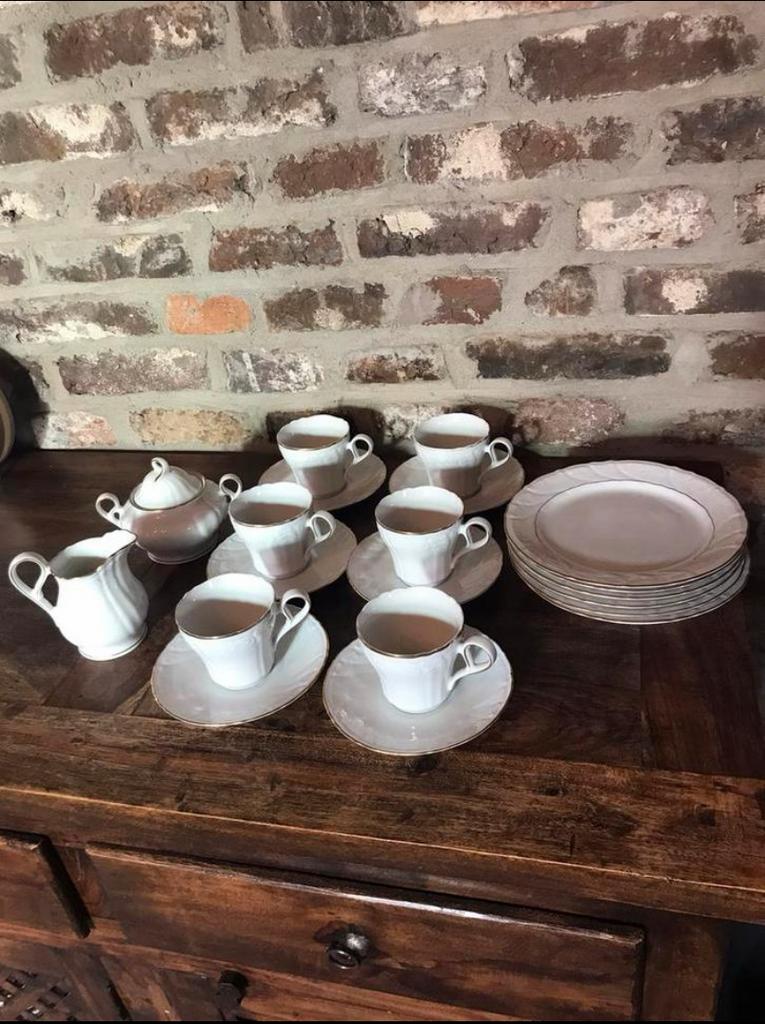 Prachtige dessert servies compleet, Ophalen, Porselein