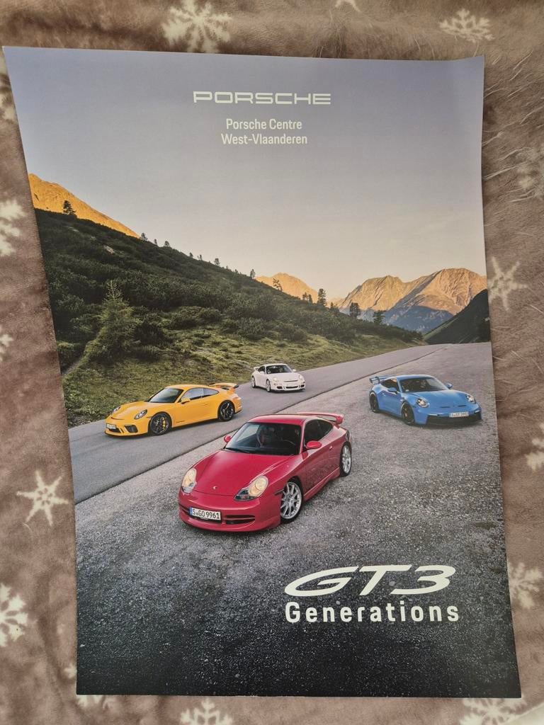 Affiche Porsche GT3, Enlèvement ou Envoi, Porsche
