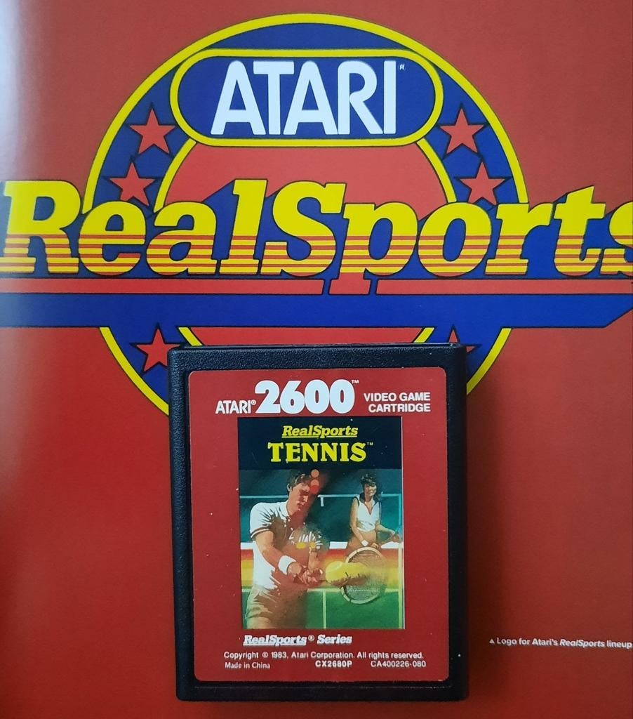 Atari VCS 2600 Realsports Tennis, Enlèvement ou Envoi, Utilisé