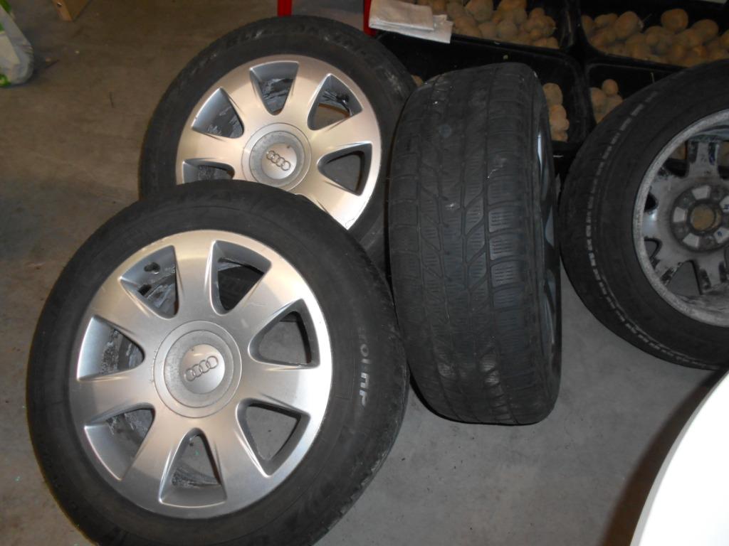AUDI...lot de 4pneus hiver +4 jantes aluminium, Autos : Pièces & Accessoires, Pneus & Jantes, Pneus et Jantes, Pneus hiver, Véhicule utilitaire