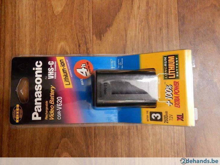 jw0651: Panasonic Lithium batterij CGR-V620, Ophalen of Verzenden, Nieuw