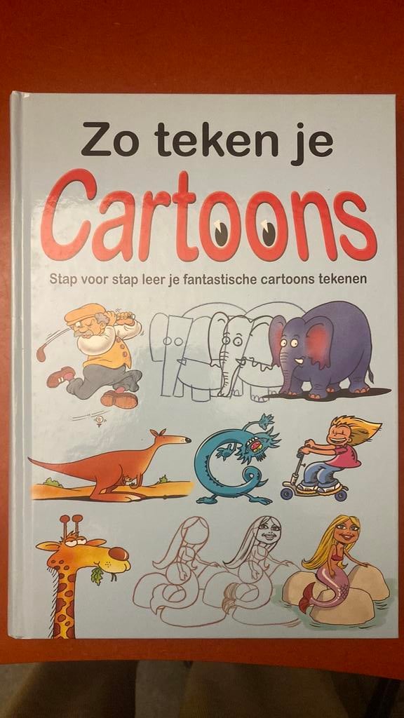 Boek - zo teken je cartoons, Boeken, Ophalen of Verzenden, Zo goed als nieuw, Non-fictie