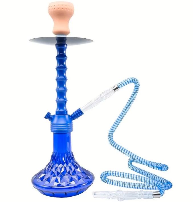 Prachtige Shisha / Waterpijp acryl met enkele slang (47cm), Verzamelen, Rookartikelen, Aanstekers en Luciferdoosjes, Ophalen of Verzenden