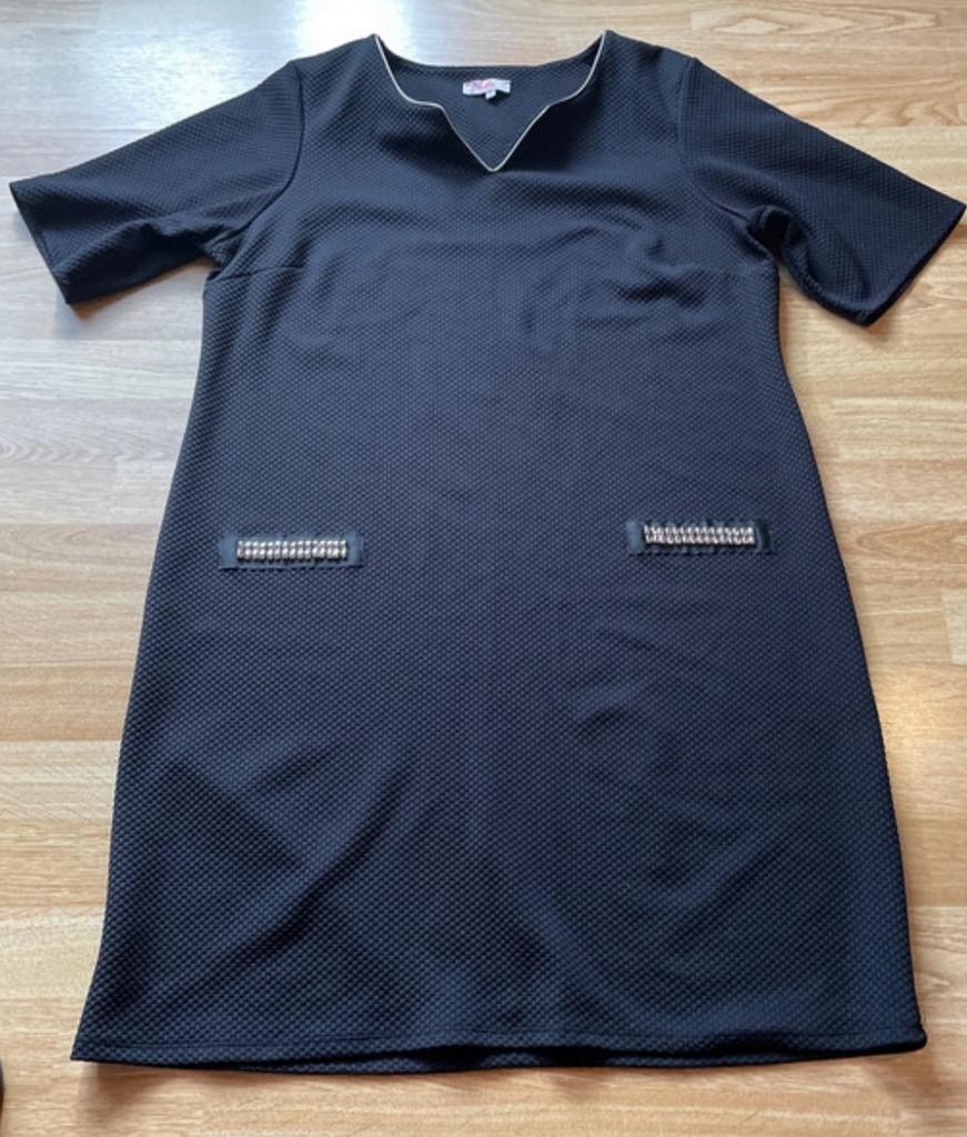 Bel & bo vivella zwart jurkje, Ophalen of Verzenden, Zo goed als nieuw, Maat 46/48 (XL) of groter, Zwart