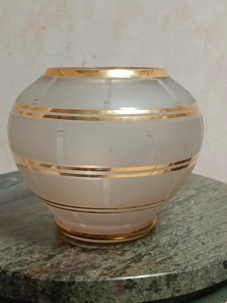 Vintage vaas van Boomse glas  jaren 30, Antiek en Kunst, Ophalen of Verzenden