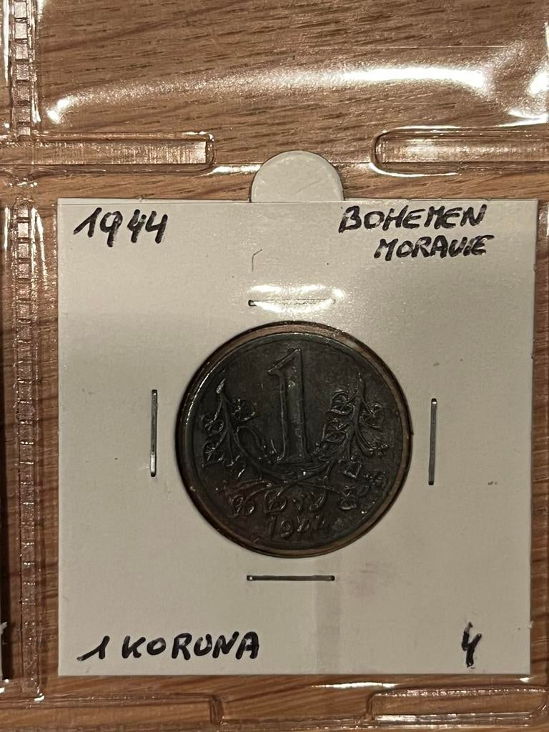 Munten Bohemen Moravia 1942-1944, Enlèvement ou Envoi, Monnaie