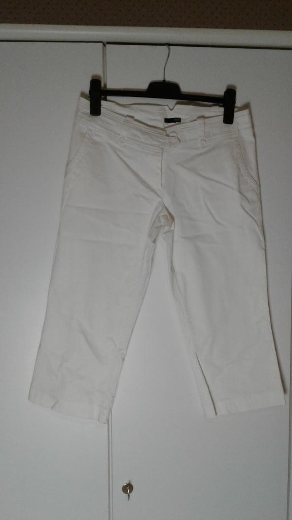 Pantalon blanc 3/4 H&M Taille L, Vêtements | Femmes, Enlèvement, Comme neuf, Blanc