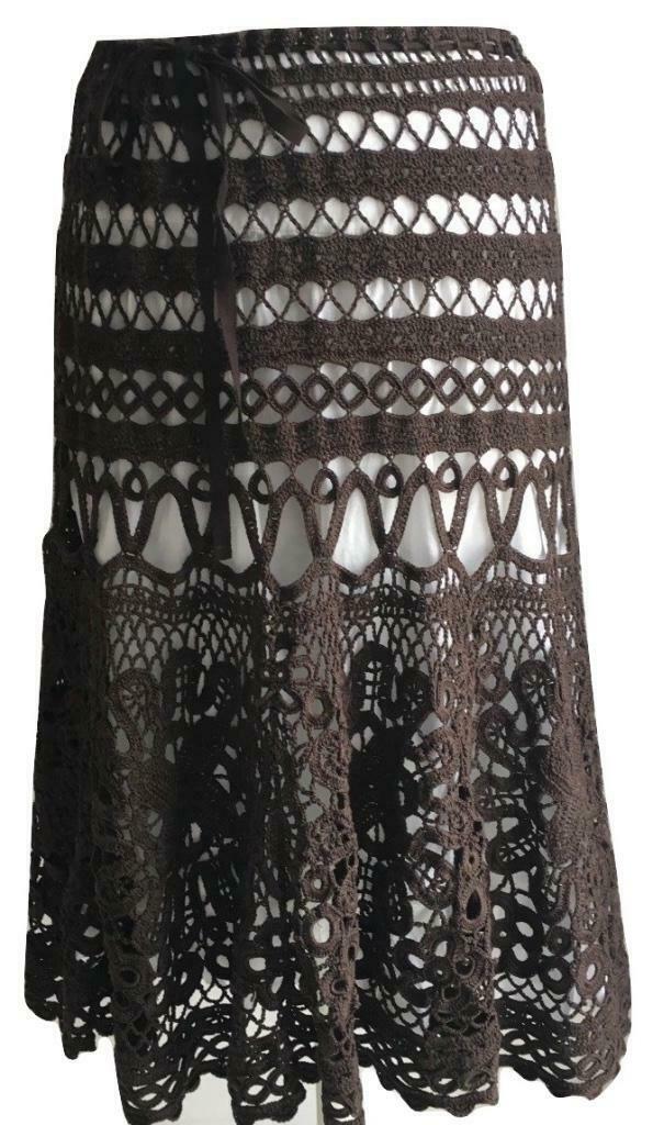 Laurel rok - 34, Kleding | Dames, Bruin, Zo goed als nieuw, Knielengte, Maat 34 (XS) of kleiner