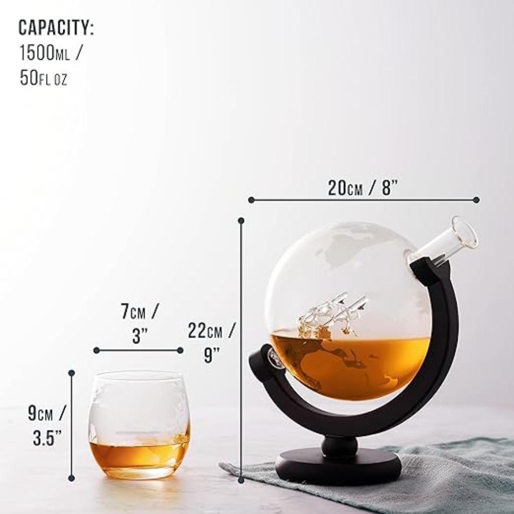 Globe Whisky Karaf SNELLE GRATIS LEVERING, Verzenden