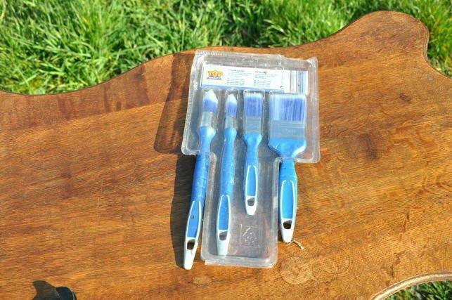 4 pinceaux  bleu peinture synthétique, Hobby en Vrije tijd, Schilderen, Nieuw, Penseel of Kwast, Ophalen of Verzenden