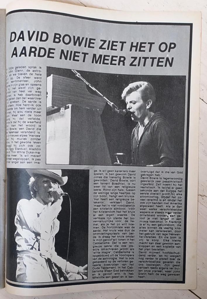 tijdschriftartikels David Bowie (uit Joepie), Verzamelen, Ophalen of Verzenden