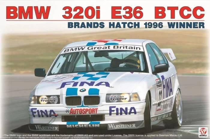 BEEMAX 24045 BMW 320i E36 BTCC Brands Hatch 1996 winner 1/24, Neuf, Autres marques, Enlèvement ou Envoi, Voiture