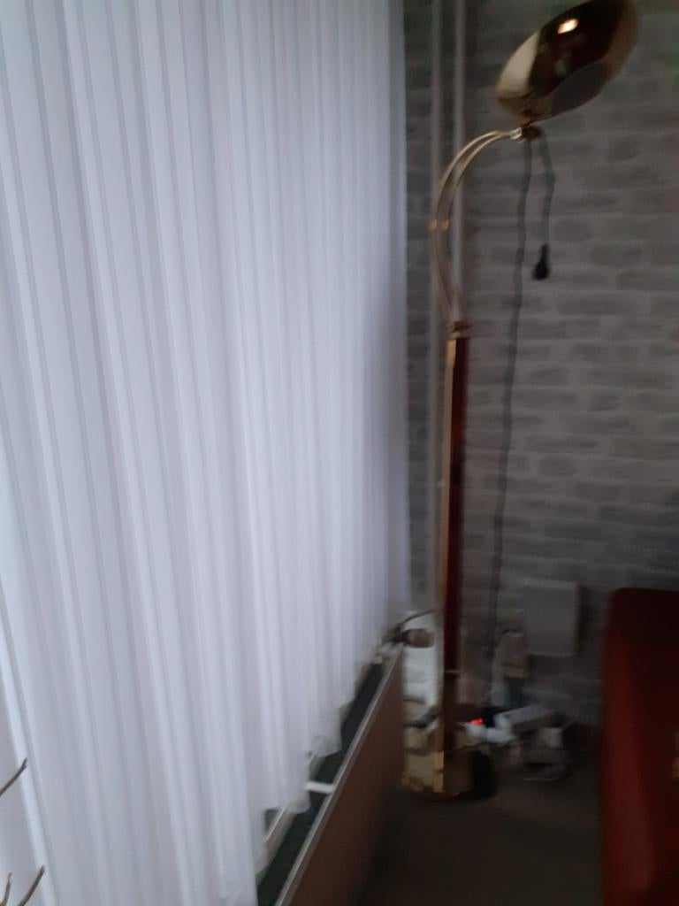 Staanlamp in zeer mooie staat goud kleur, Ophalen of Verzenden, Zo goed als nieuw, Metaal