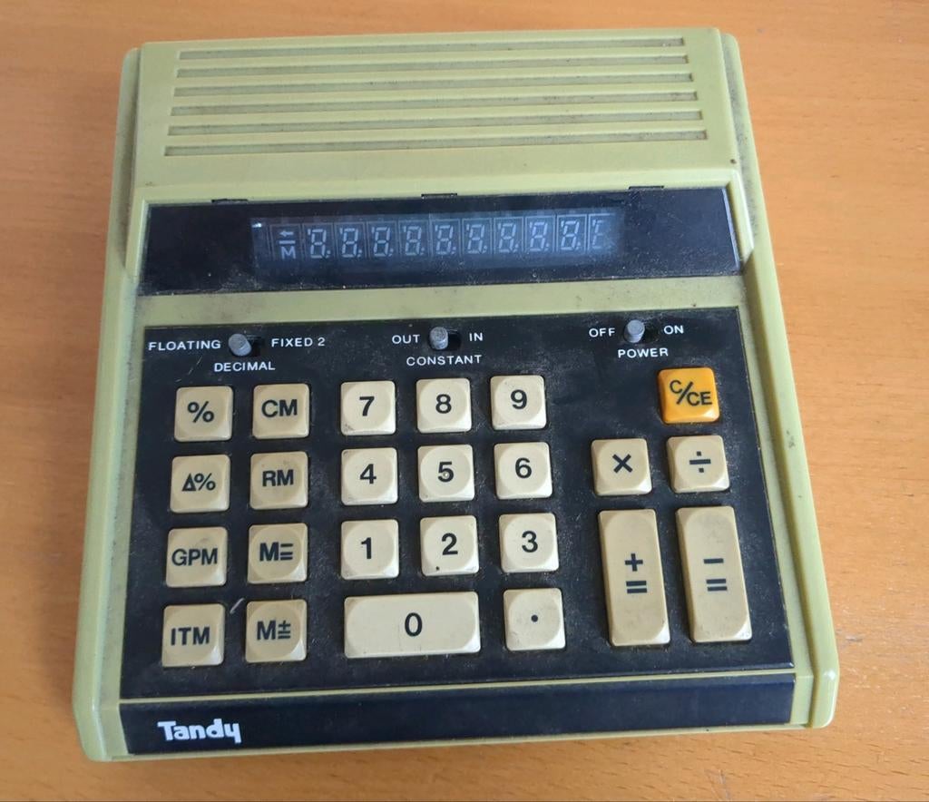 Calculatrice de bureau Tandy, Enlèvement