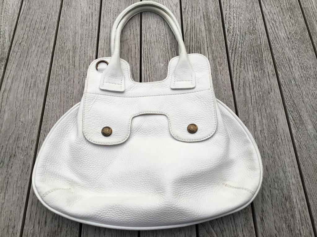 Vintage handtas HOGAN, Handtassen en Accessoires, Ophalen of Verzenden, Zo goed als nieuw, Wit, Handtas