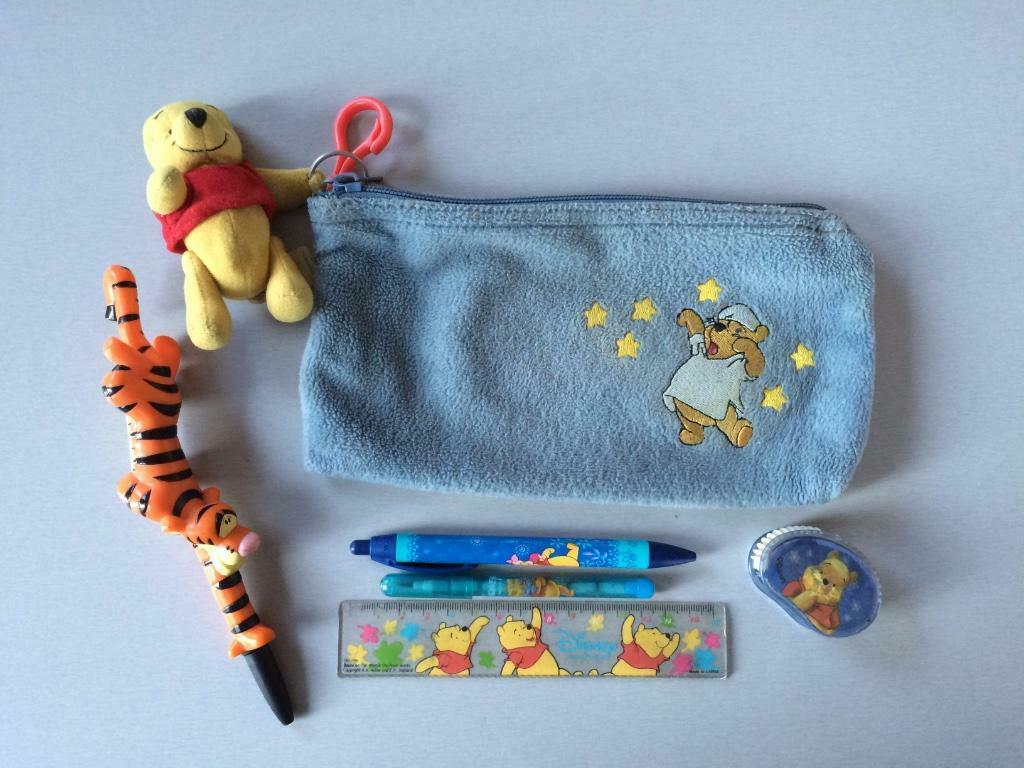 Winnie The Pooh pennenzak met toebehoren, Ophalen of Verzenden, Zo goed als nieuw