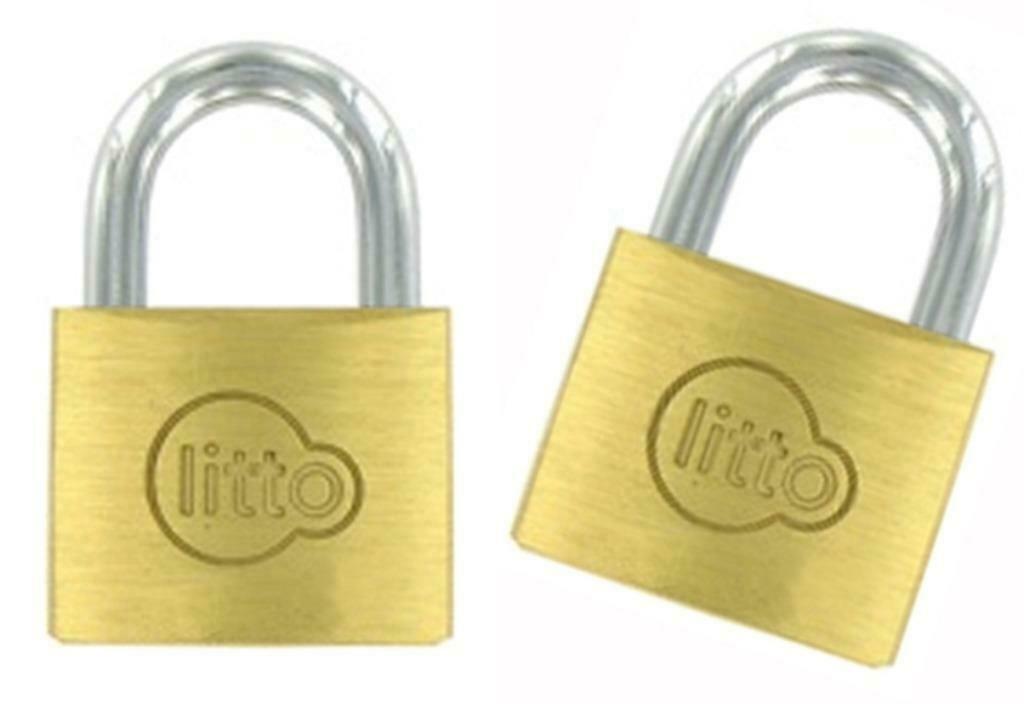 Paire de cadenas Litto 30mm laiton LP110302, Motos, Accessoires | Cadenas, Neuf, Enlèvement ou Envoi