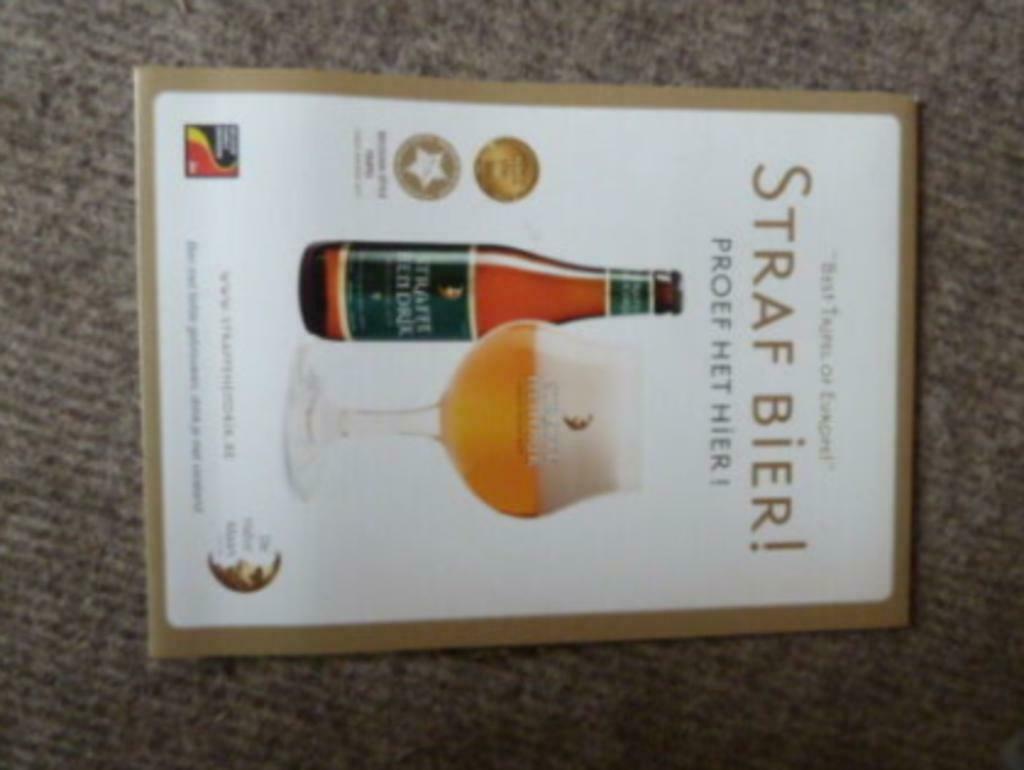nieuwe tafel reclame STRAFFE HENDRIK tripel ~ quadrupel, Collections, Marques de bière, Enlèvement ou Envoi, Neuf, Panneau, Plaque ou Plaquette publicitaire