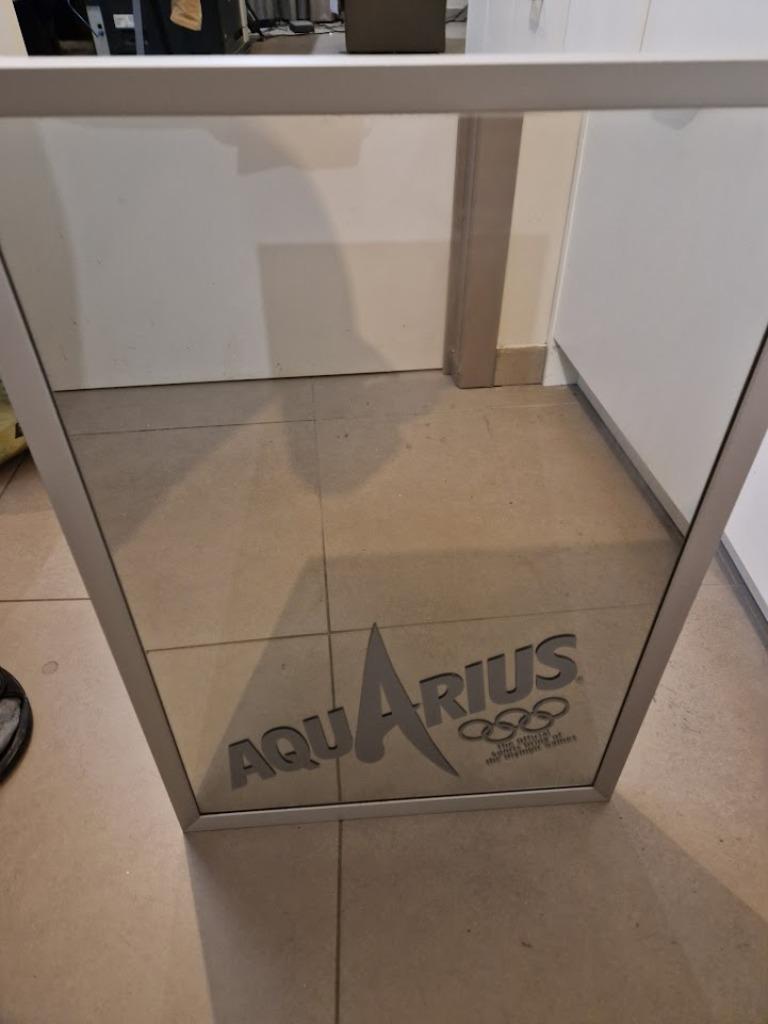 Aquarius spiegel, Verzamelen, Ophalen of Verzenden, Zo goed als nieuw, Reclamebord, Plaat of Schild