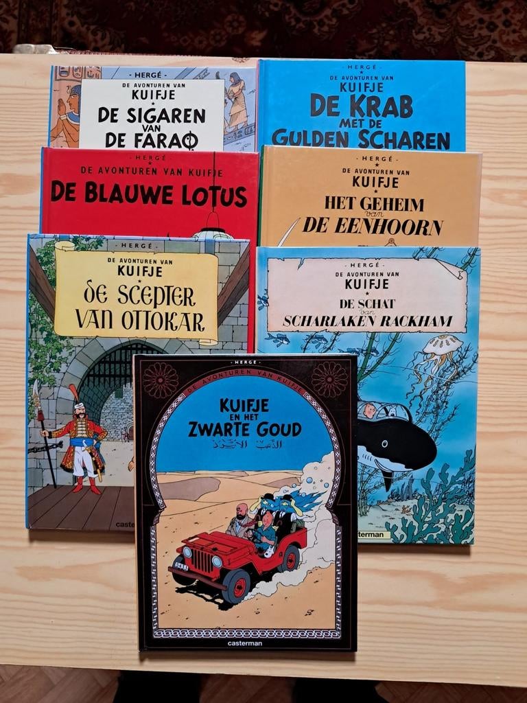Kuifje HC a5 reeks 7 stuks 5 euro stuk of 25 alles, Boeken, Ophalen of Verzenden, Zo goed als nieuw