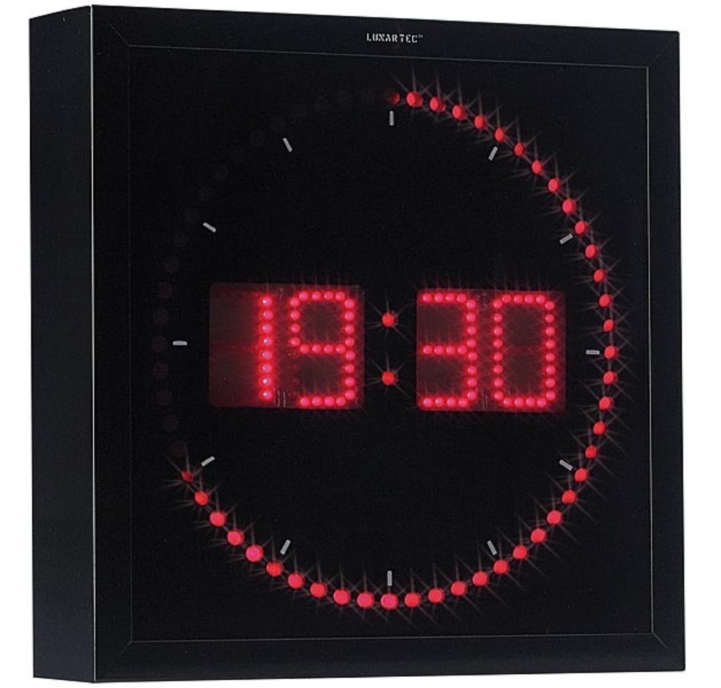 Horloge digitale murale avec 60 LED - Rouge, Maison & Meubles, Accessoires pour la Maison | Horloges, Neuf, Horloge murale, Enlèvement ou Envoi