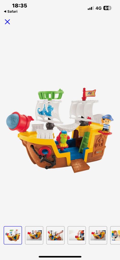 little people piratenschip, Ophalen, Zo goed als nieuw