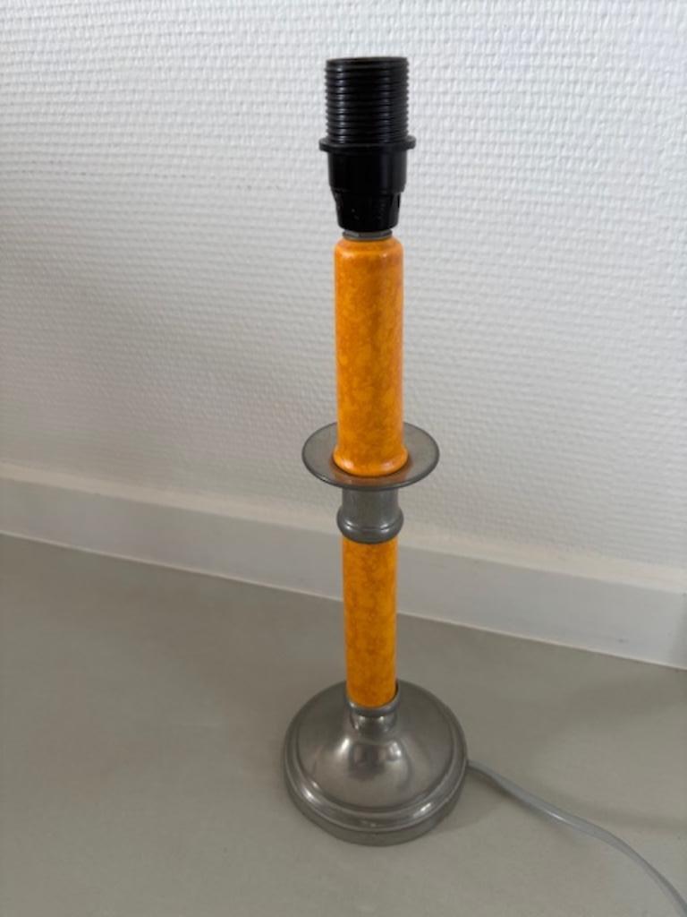 tafellamp (elektrisch) Etains du Manoir, Huis en Inrichting, Lampen | Tafellampen, Ophalen, Zo goed als nieuw, Minder dan 50 cm