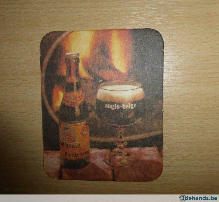 4 oude bierviltjes zulte  brouwerij anglo-belge  anglo belge, Enlèvement ou Envoi, Utilisé