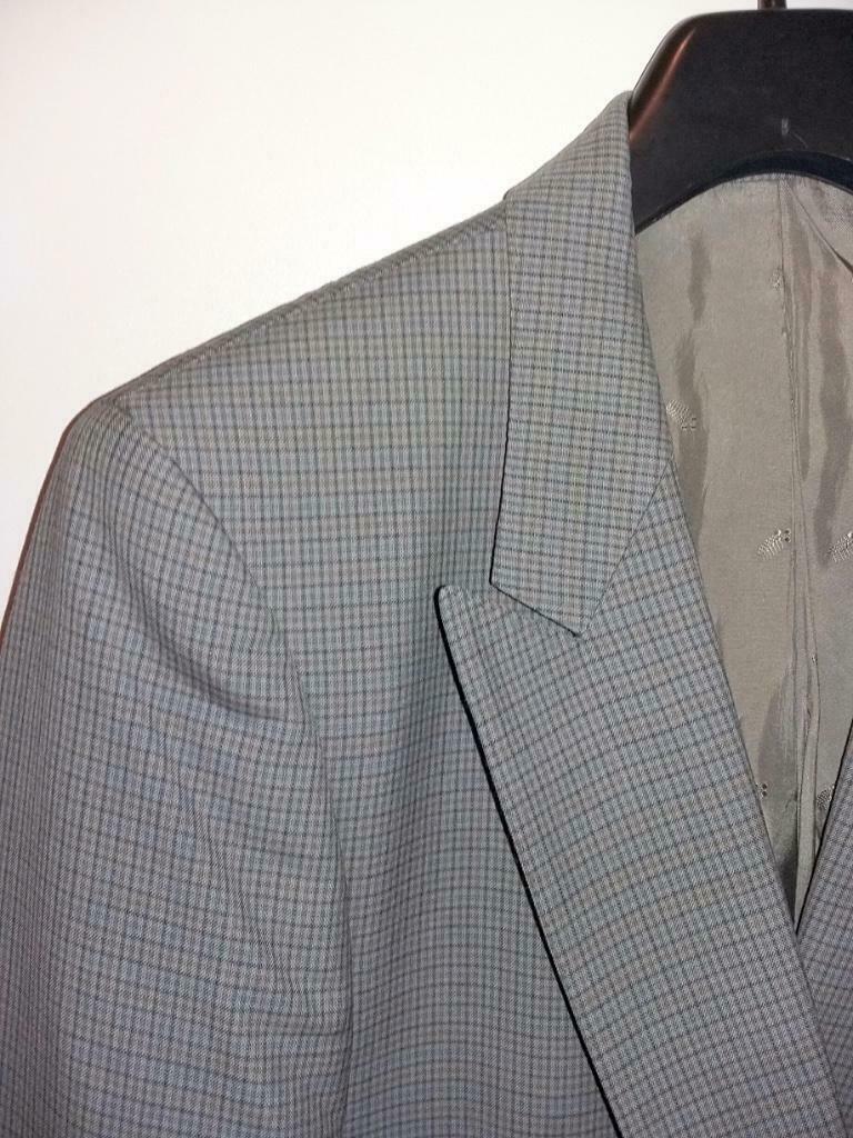 Vintage Double breasted colbert van zuiver wol - Blazer, Ophalen of Verzenden, Zo goed als nieuw, Maat 48/50 (M), Blauw