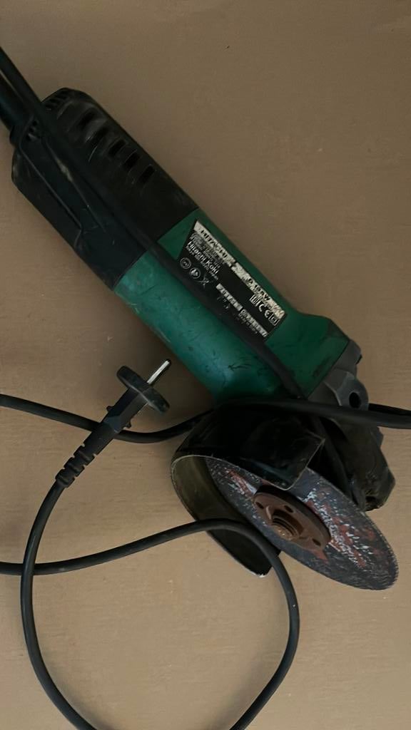Hitachi slijper, Ophalen, Gebruikt, 1000 watt of meer, Haakse handslijpmachine