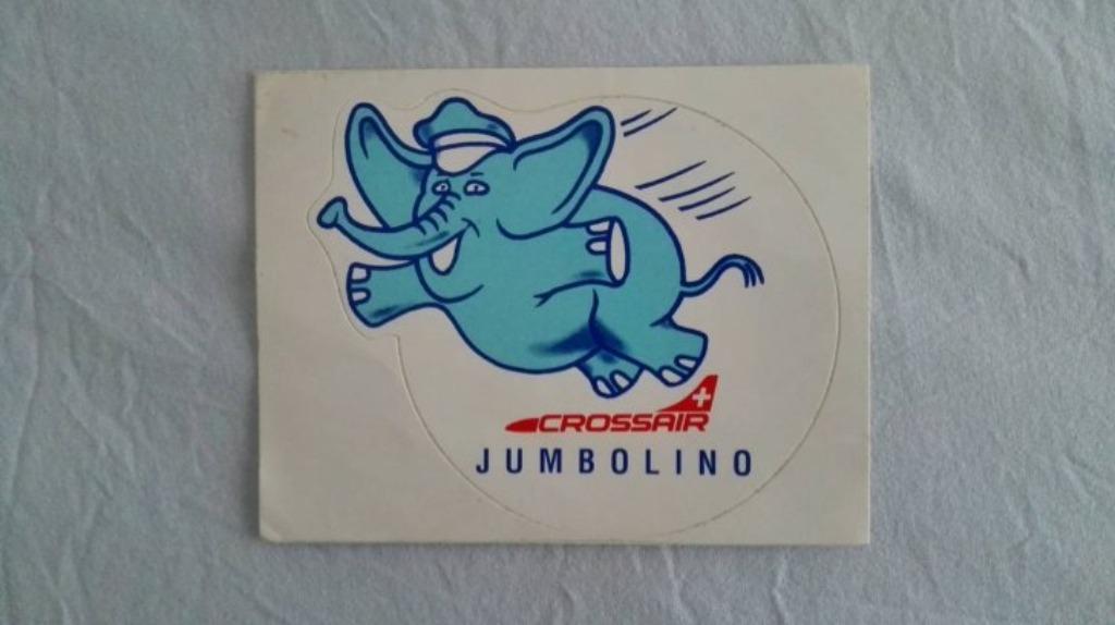 Autocollant Jumbolino Crossair, Enlèvement ou Envoi, Neuf