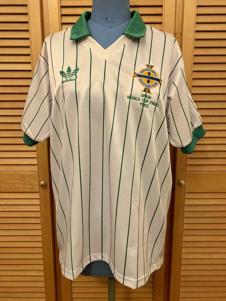 Northern Ireland away World Cup Finals 1983 retro shirt, Maat L, Gebruikt, Shirt