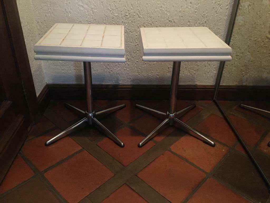 vintage BIJZETTAFELTJES op ster-voet, Enlèvement ou Envoi