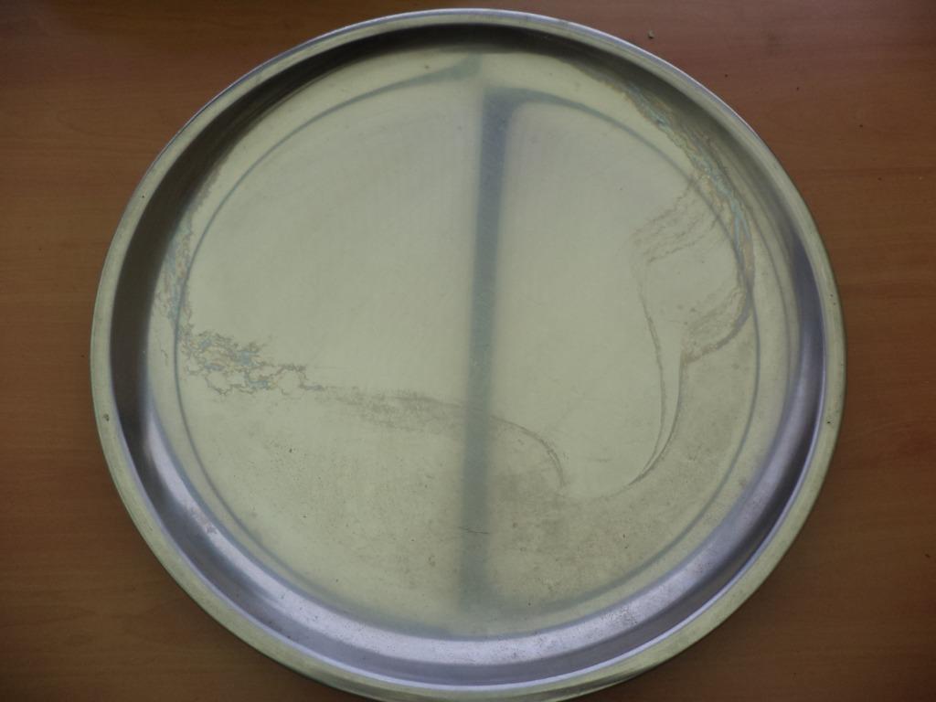 grand plateau rond, Enlèvement ou Envoi, Utilisé, Métal