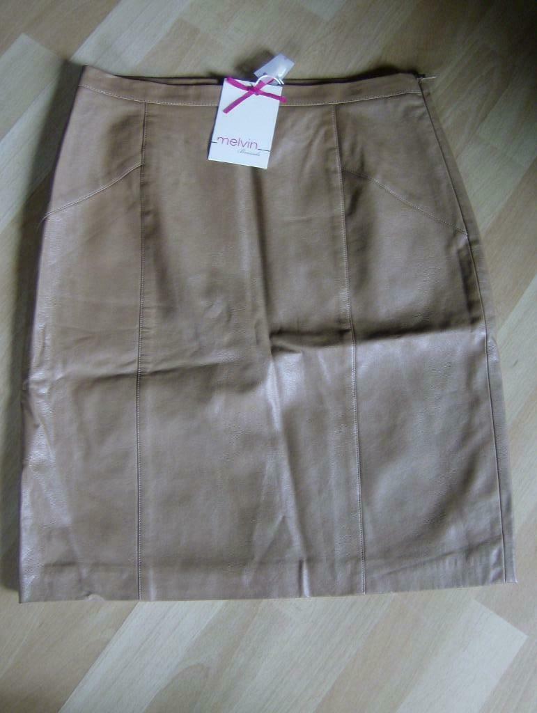 rok bruin leder merk melvin - maat 36 - nieuw met etiket aan, Kleding | Dames, Bruin, Melvin, Nieuw, Ophalen of Verzenden