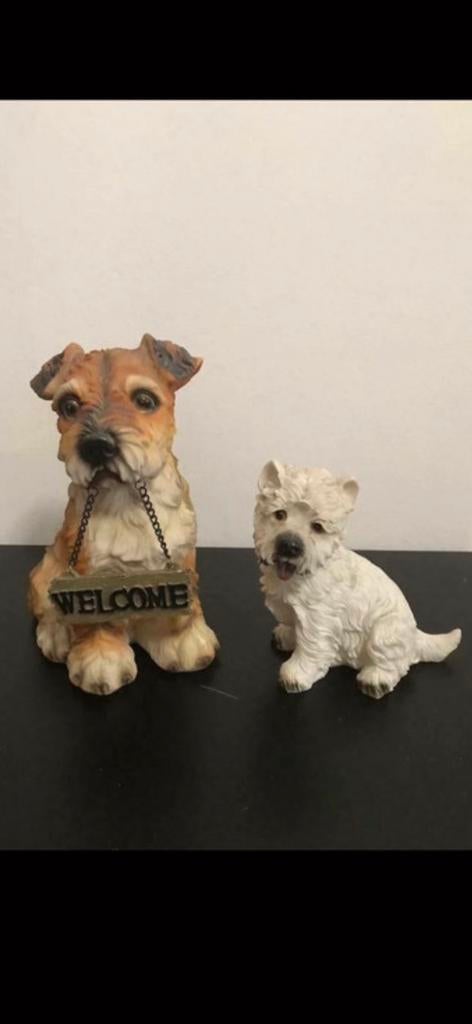 Lot de 2 chiens décoratifs, Comme neuf