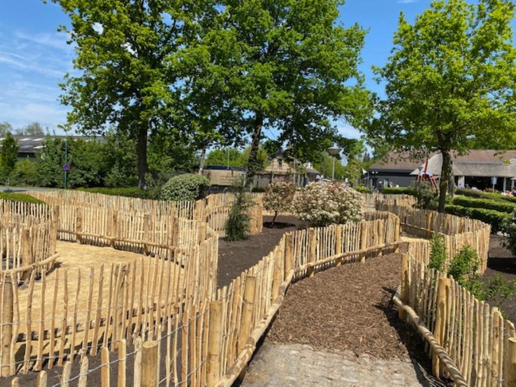 Schapenhek kastanje hekwerk robinia palen vlechtscherm, Ophalen of Verzenden, Nieuw, Hout, Tuinhek