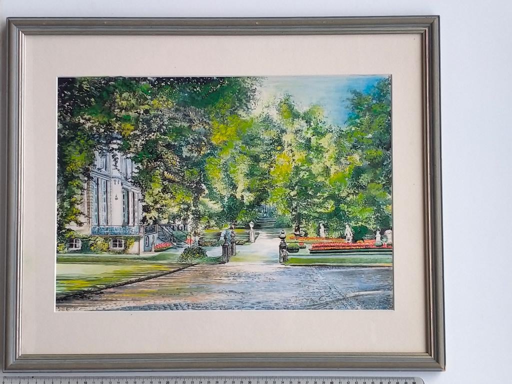 Schilderij Voortuin Kasteel Sterrebeek, Enlèvement