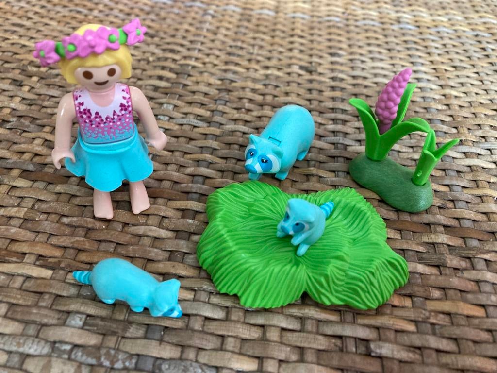 Playmobil 9139 Elfje met wasberen, Ophalen of Verzenden, Zo goed als nieuw, Complete set